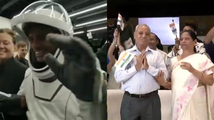 ‘My son has safely returned, I thank god’: How Shubhanshu Shukla’s family celebrated after SpaceX Dragon splashdown