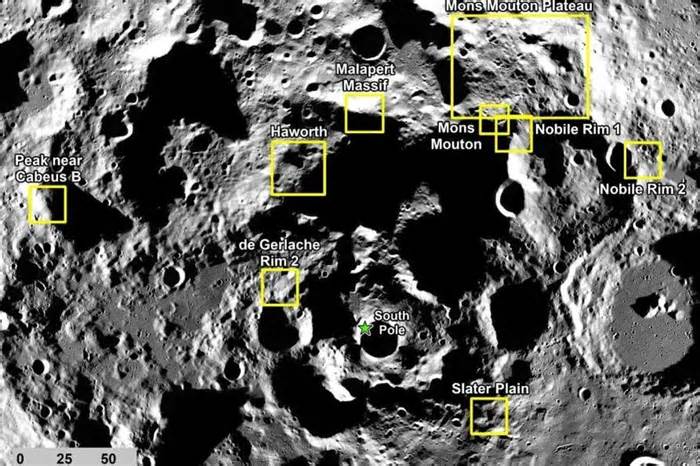 NASA identifies 9 possible landing regions for Artemis III moon mission