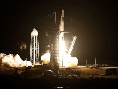 4 astronauts launch for ISS in historic NASA-SpaceX mission