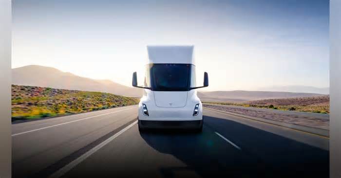 ArcBest tests electric Tesla Semi in over-the-road operations