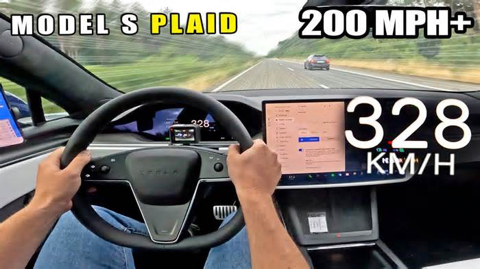 Tesla Model S Plaid Track Pack – 1020HP 0–328KMH (0–205MPH) Standing Mile Test