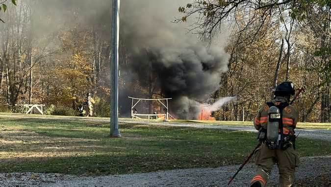 Butterworth Road closed for structure fire in Loveland