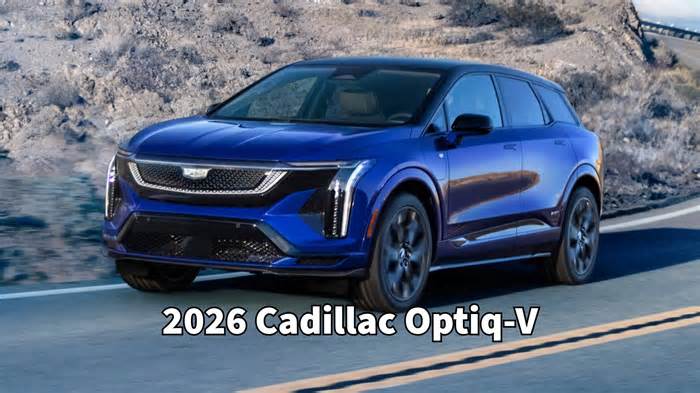 2026 Cadillac Optiq-V Announced With 519 Horsepower, Tesla Supercharger-Friendly NACS Port