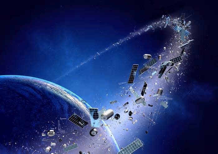 Space trash in low-Earth orbit threatens the global internet and astronaut missions