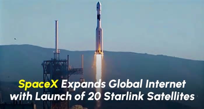 SpaceX Launches 20 Starlink Satellites from California, Expanding Global Internet Network