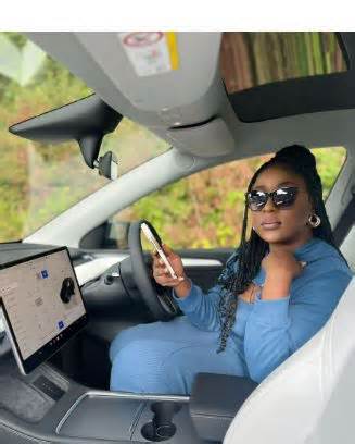 Ogochukwu Ezeobi treats herself to a Tesla Model 3 for the new year