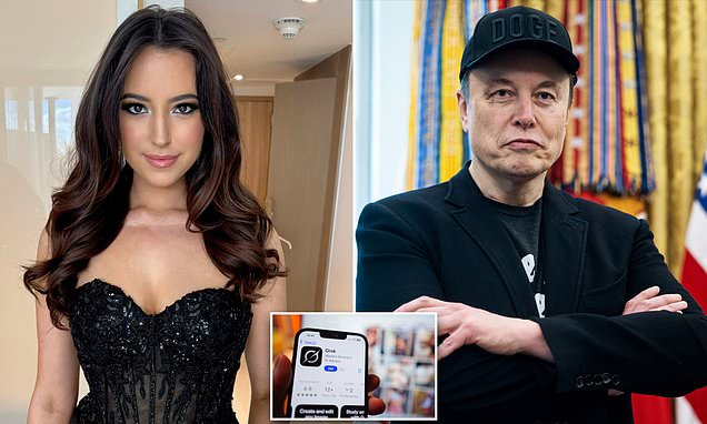 Elon Musk's baby mama Ashley St Clair rages as fake revenge porn of her as a TEEN spreads on his website