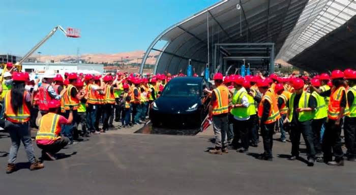 Tesla Celebrates Milestone With 1 Millionth Model Y Produced At Fremont's Iconic 'Big Tent' Facility