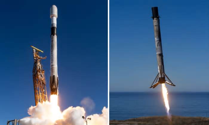 Falcon 9 successfully launches 131 payloads to orbit from California