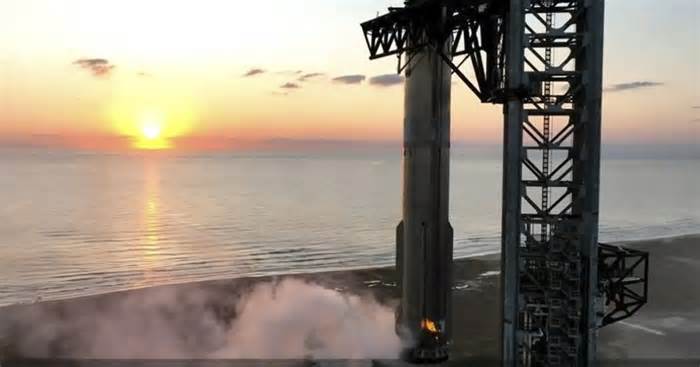 SpaceX rocket booster successfully 'caught' on first attempt during flight test