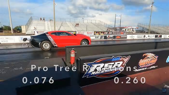 Tesla Model S Plaid Drags COPO Camaro, Passes Finish Line First Three Times, Loses Twice