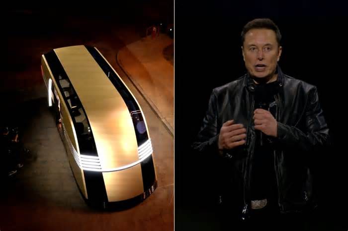 Elon Musk unveils long-awaited Tesla robotaxi – to mixed responses