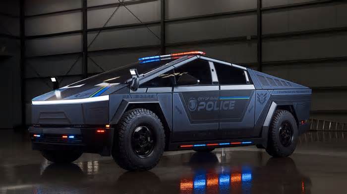 UP.FIT Launches Nation's First Tesla Cybertruck For Law Enforcement In Irvine