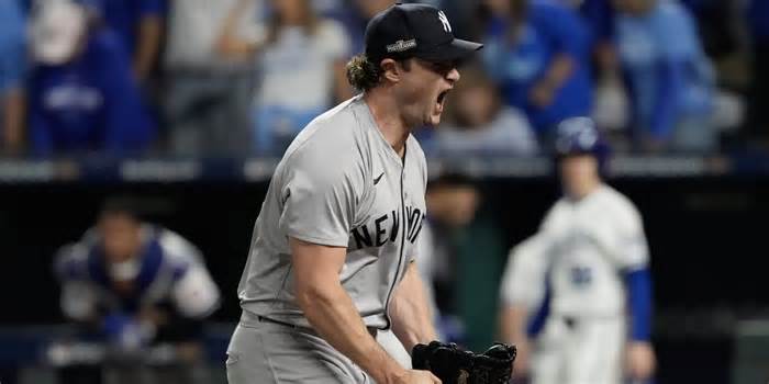 Yankees ride Cole, clutch singles to top KC, reach ALCS