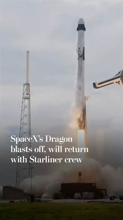 SpaceX's Dragon blasts off, will return with Starliner crew