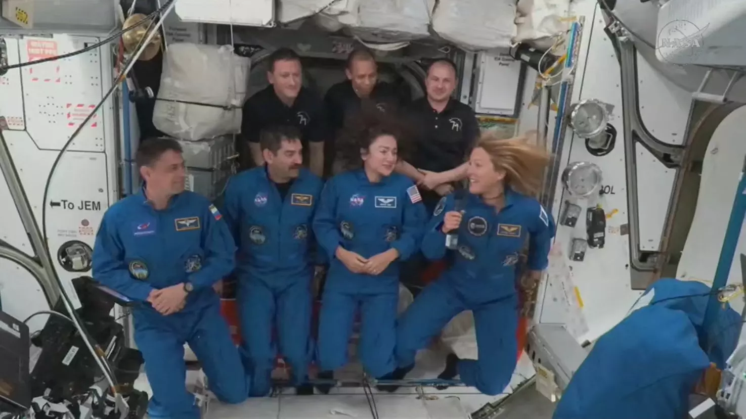 Four Astronauts Arrive at ISS to Replace Evacuated NASA Crew