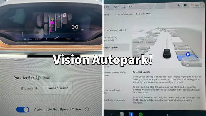 Tesla Launches Vision-Based Autopark Outside North America for the First Time