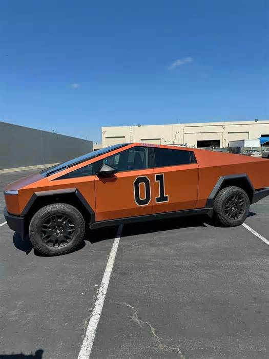 The Dukes of Hazard Get a Taste of the EV Lifestyle With Tesla Cybertruck 'General E'