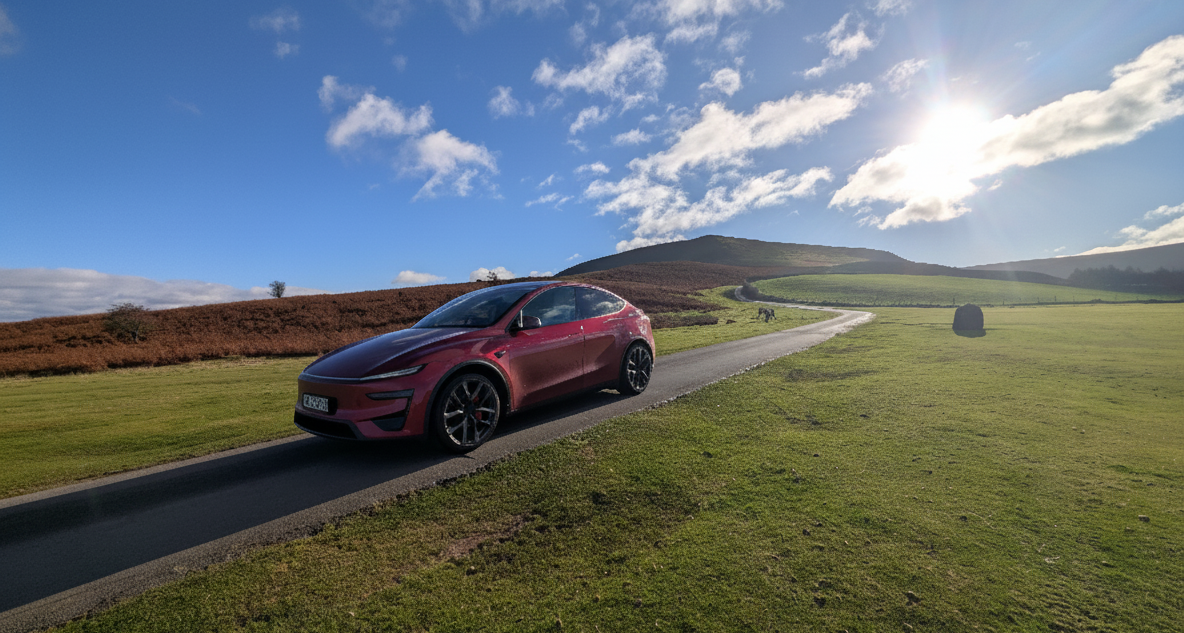 I spent the whole day driving a Tesla around rural Wales - on one charge