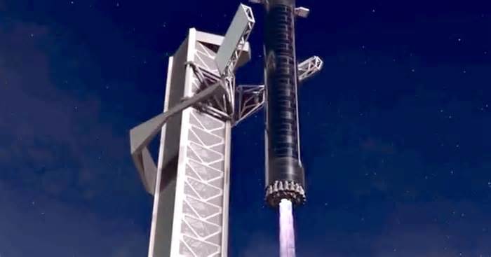 Elon Musk shares animation showing Starship catch and stack