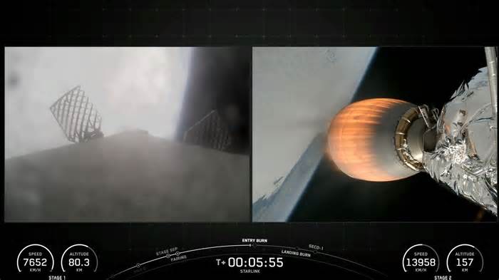 SpaceX launches Starlink satellites to orbit on 70th Falcon 9 flight of the year (photos)