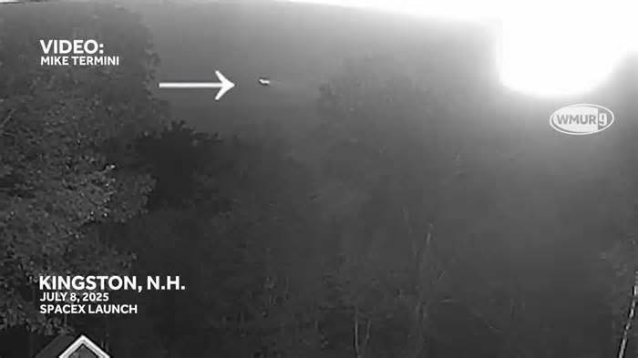 Video shows SpaceX rocket launch as seen in Kingston Tuesday morning