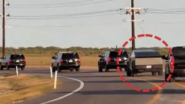 Watch: Move over Beast, Tesla Cybertruck joins Donald Trump's motorcade