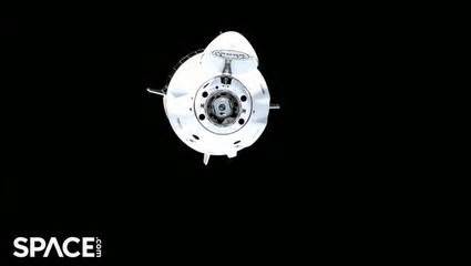 SpaceX's Crew-6 Dragon Approaching At The Space Station:TimeLapse