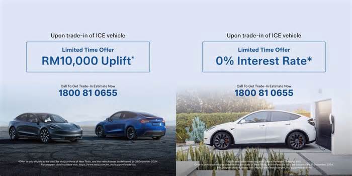 Tesla offers extra RM10,000 to encourage Malaysians to switch their ICE car to Tesla EVs