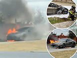 Tesla owner, 41, says his 2015 Model S suddenly erupted 'like a flamethrower' in Texas