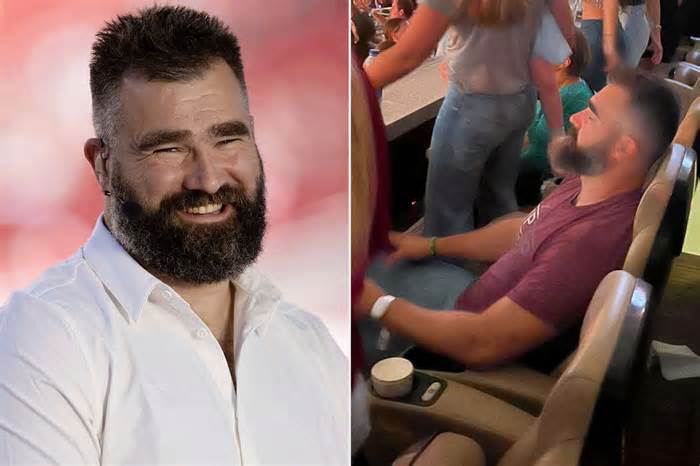 Jason Kelce Insists He 'Did Not Take a Nap' During Eras Tour and He Has Proof