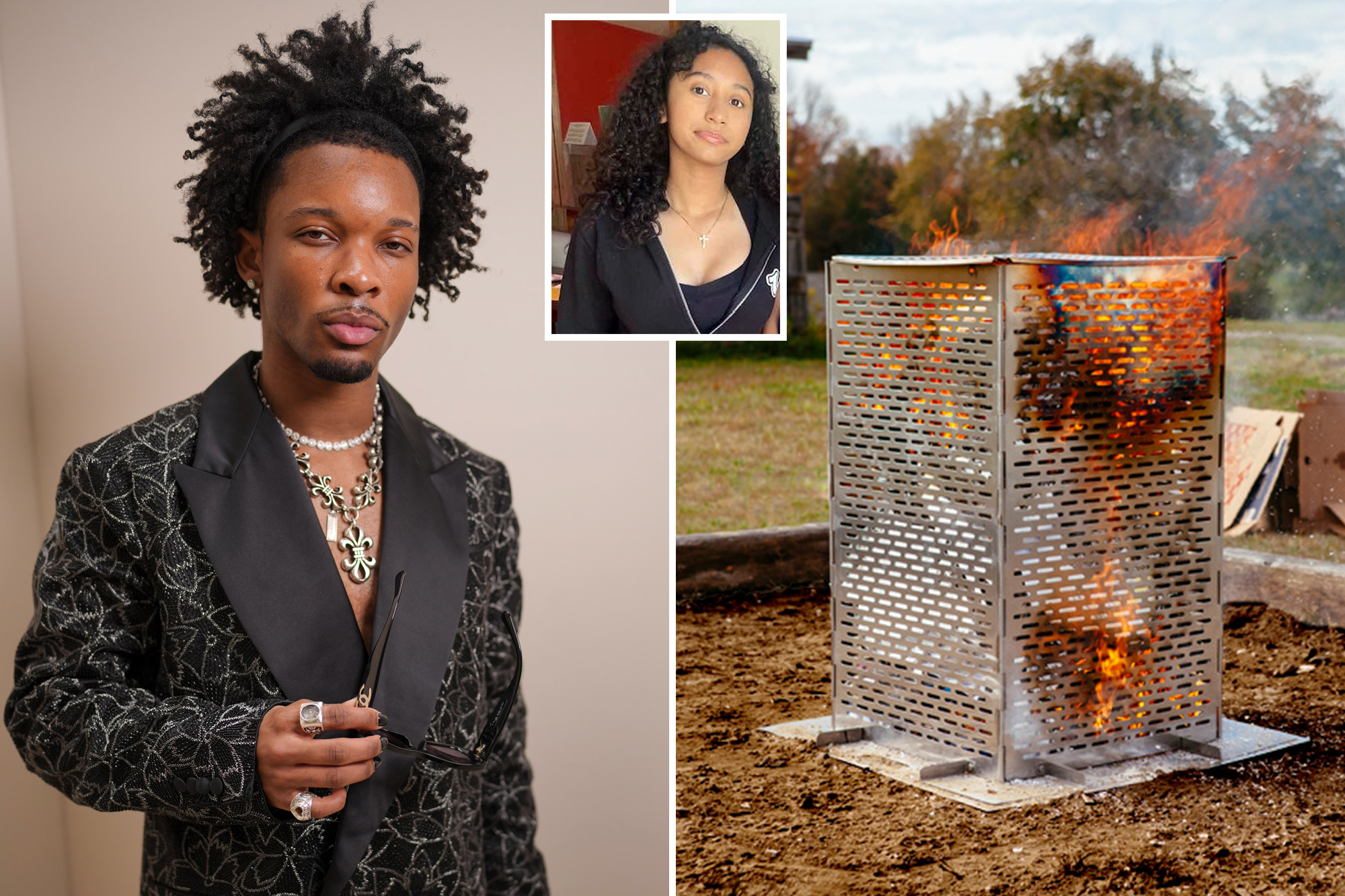 ‘Burn cage’ incinerator reportedly found at D4vd’s rented Hollywood home after teen’s body discovered in trunk of Tesla