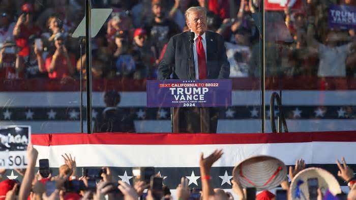 Trump wasn't in danger from armed man at California rally, officials say