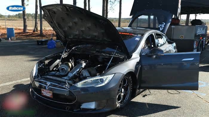 This Tesla Isn't Electric - It's Powered By A Chevy Big Block