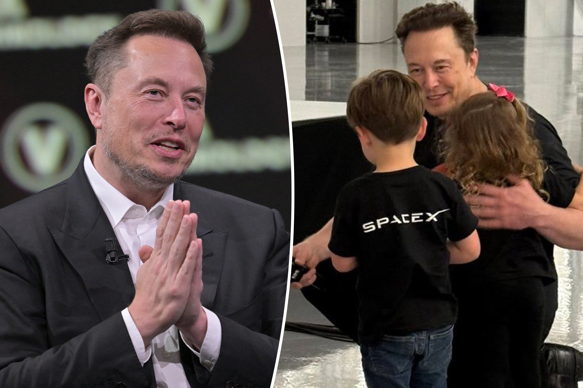 Elon Musk reveals inspiration behind rarely-seen twins’ unusual names