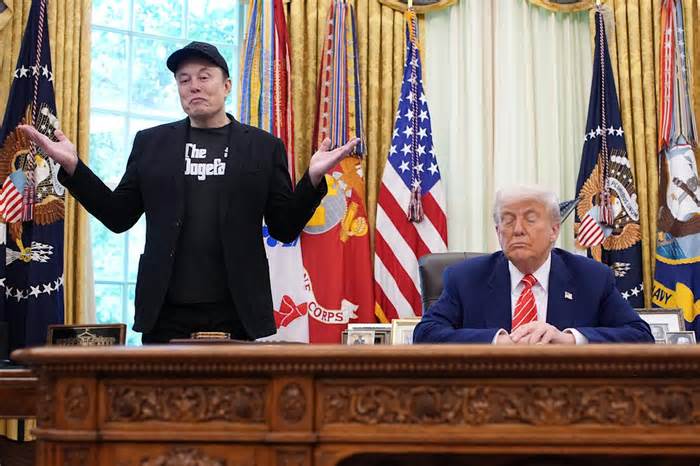 Tesla stock slumps amid Musk-Trump budget rumpus