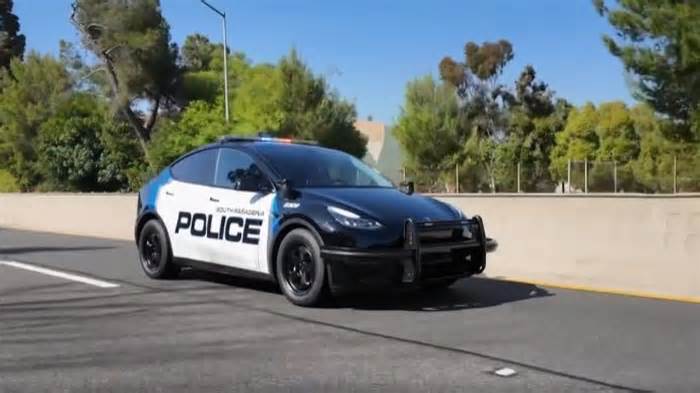 South Pasadena unveils nation's first all-electric vehicle police fleet