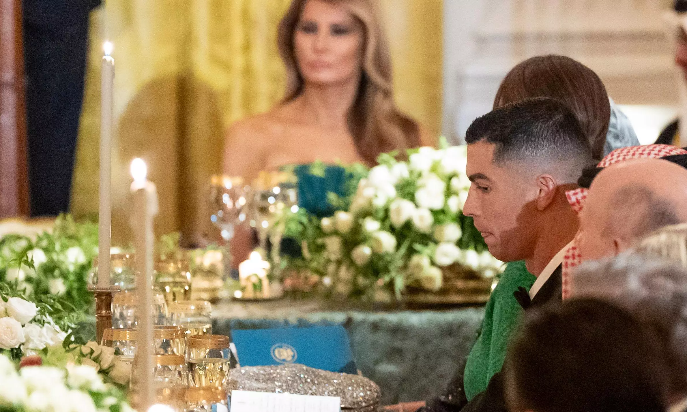 Cristiano Ronaldo Joins Saudi Crown Prince, Donald Trump At White House Dinner