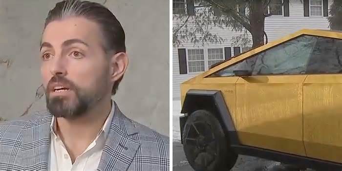 ‘Someone is watching me’: Plastic surgeon wraps his Tesla Cybertruck in gold. Then his Google Business profile gets flooded with 1-star reviews