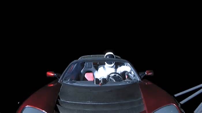 Risky mix-up: Tesla's space roadster passes for an asteroid