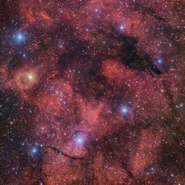 This Eerie Nebula Looks Like a Dark Wolf Snarling in The Sky