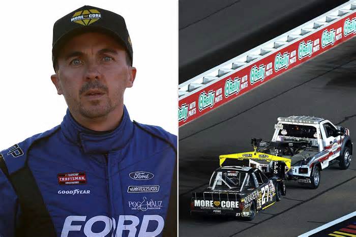 Frankie Muniz Limps to Ambulance Following 'Hard Hit' from Behind in NASCAR Crash