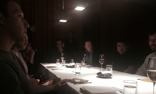 Guess who's coming to dinner! Epstein files photo shows 'wild' dinner party with Elon Musk, Mark Zuckerberg and Peter Thiel back in 2015