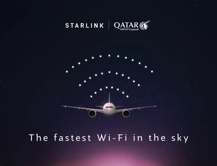 Qatar Airways launches the world’s first Starlink-equipped flight