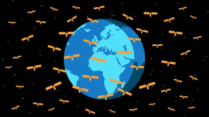 Out of space: Picturing the big, crowded business of satellite internet