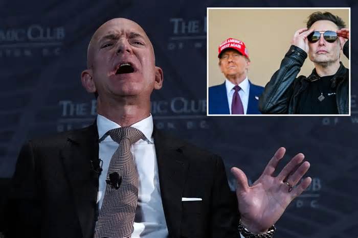 Jeff Bezos, Elon Musk feud over Trump election prediction: ‘100% not true’