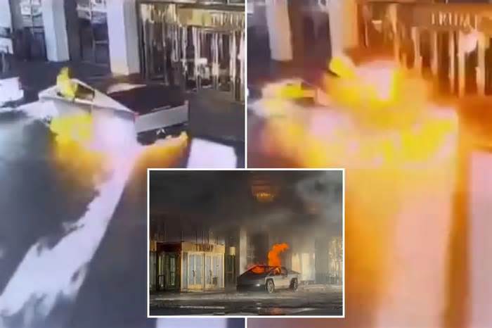 Tesla Cybertruck explosion at Trump hotel being investigated as potential act of terror: report