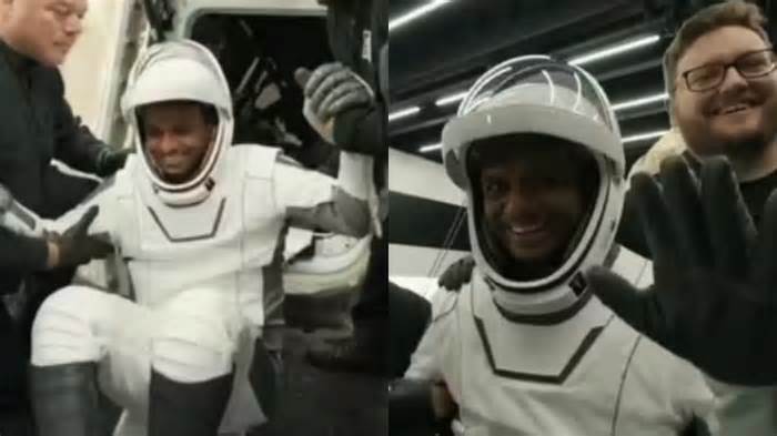 Shubhanshu Shukla Is All Smiles As He Exits Dragon Spacecraft After Axiom Splashdown - Video