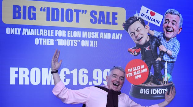 Michael O’Leary beats Elon Musk in the business of insults