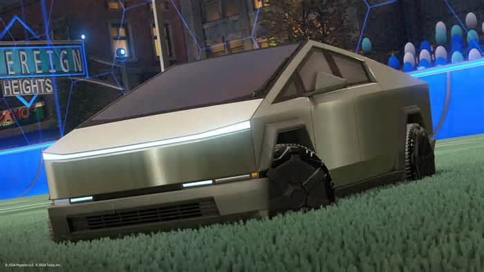 Summer Road Trip Event Adds Tesla's Cybertruck To Both Fortnite And Rocket League